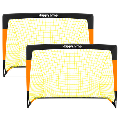 Happy Jump Soccer Goal Soccer Net for Kids Backyard 4' x 3', 2 Set