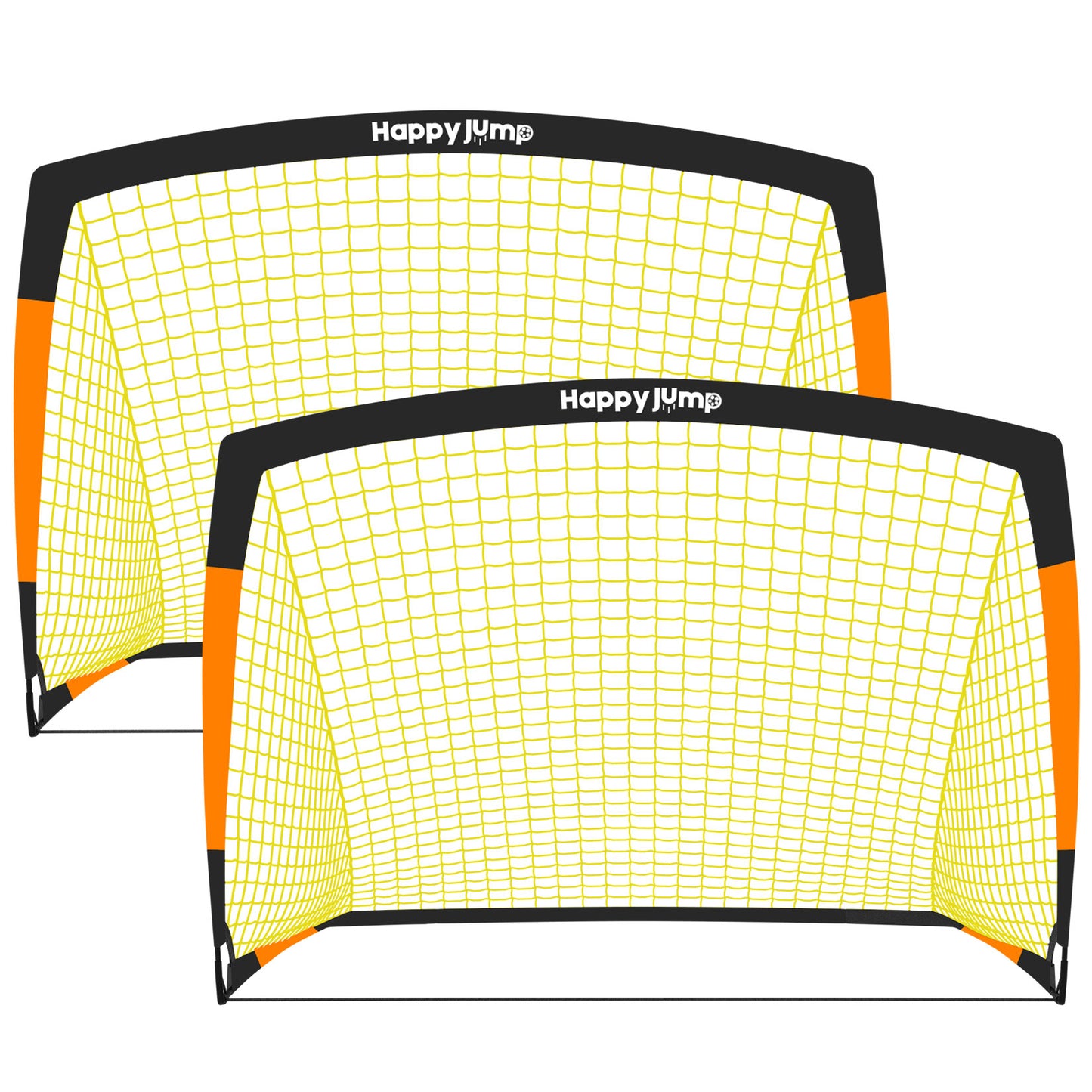 Happy Jump Soccer Goal Soccer Net for Kids Backyard 5' x 3.6', 2 Set