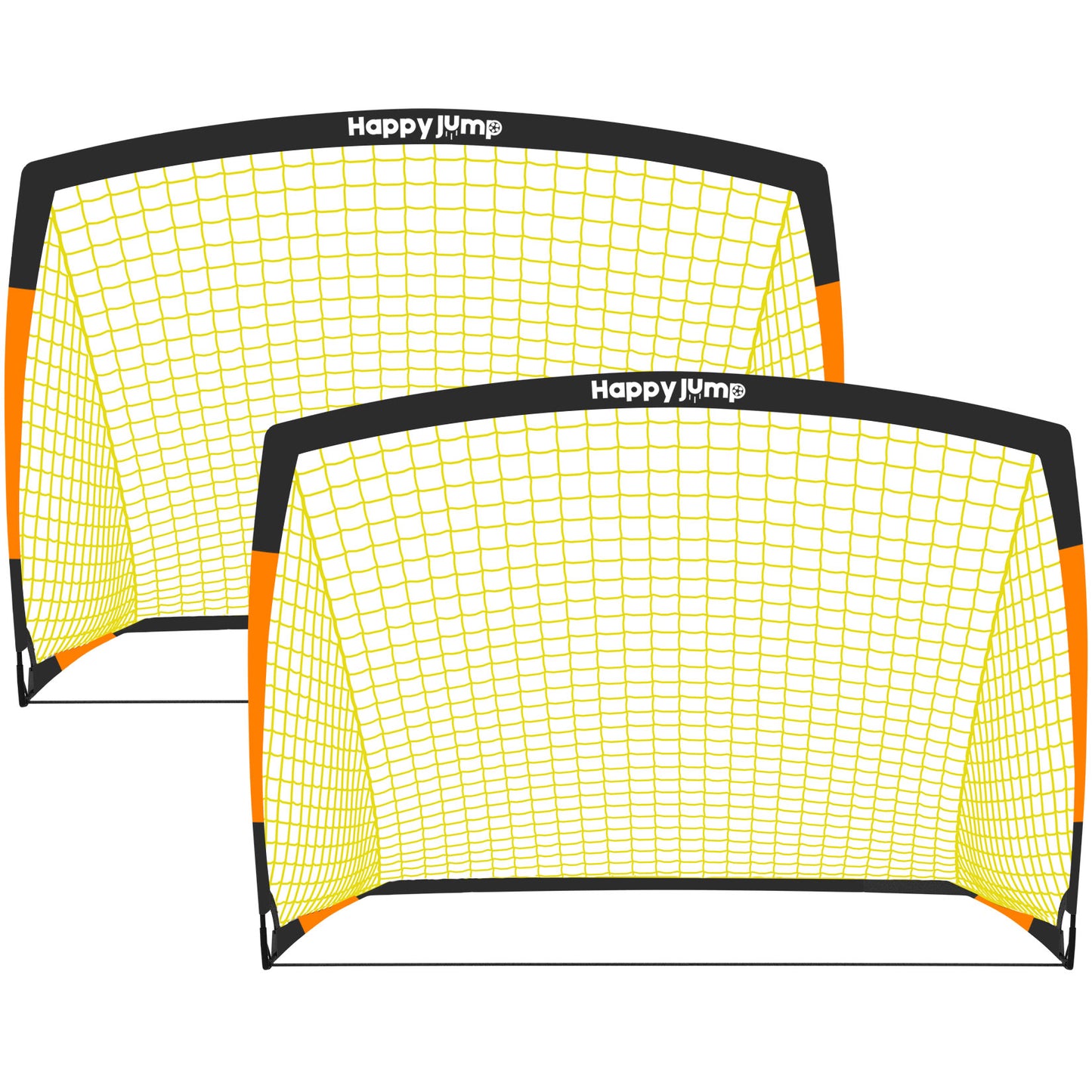 Happy Jump Soccer Goal Soccer Net for Kids Backyard 7' x 5', 2 Set