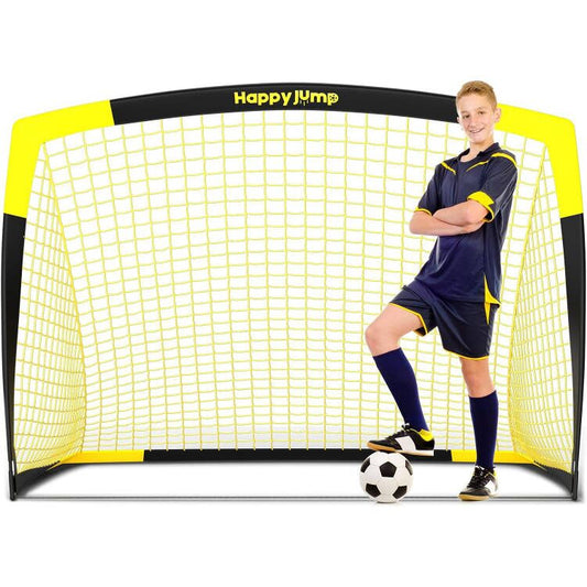 Happy Jump Soccer Goal Pop Up Foldable Soccer Net for Backyard