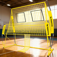 Adjustable Volleyball Training Net Equipment System 8x11 FT with Volleyball Practice for Adult Backyard Indoor Outdoor
