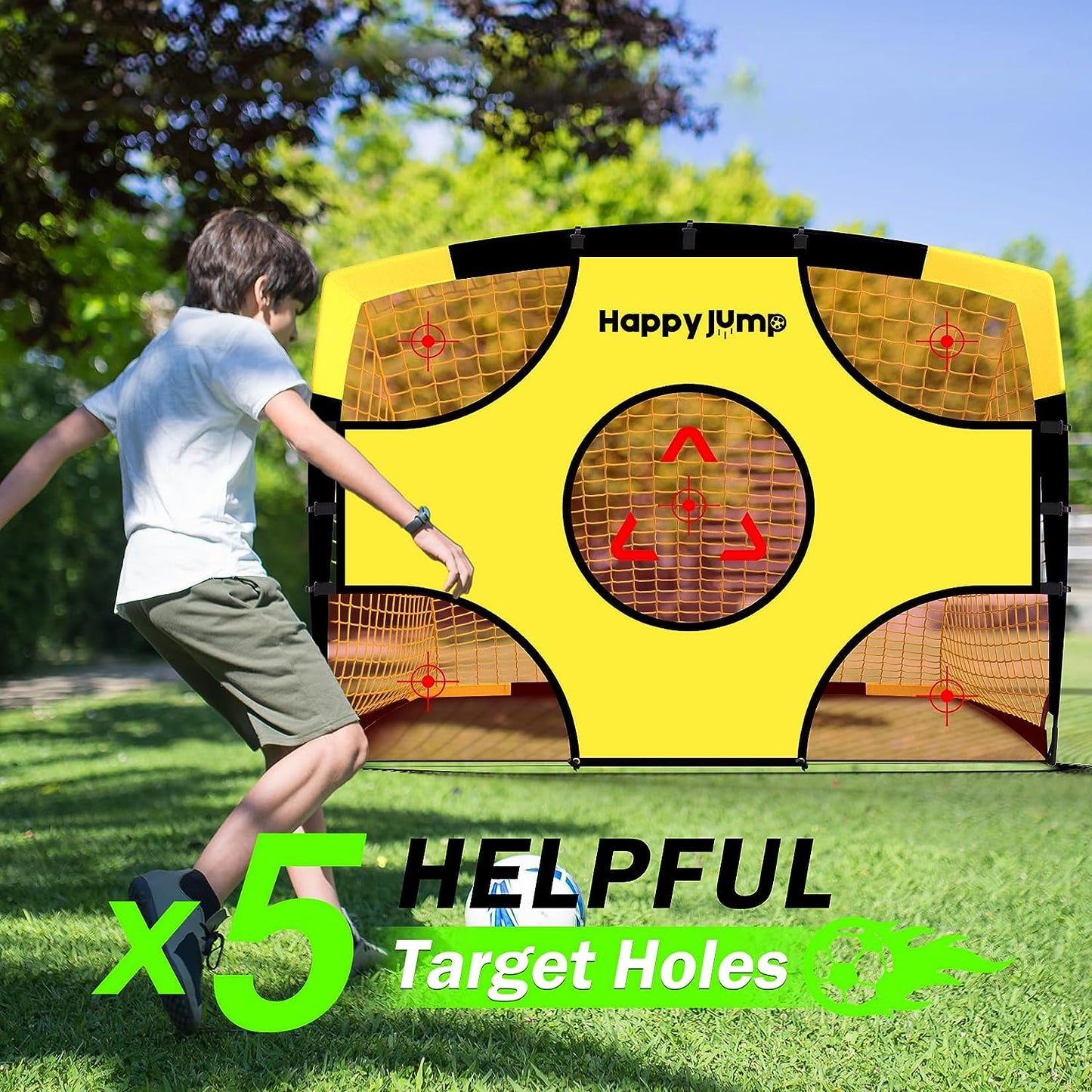 Soccer Goal Target Net Target Sheet for Kids Backyard Training Practice Shooting and Passing Accuracy, Soccer Goal not Included