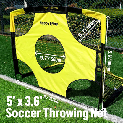 Soccer Goal Target Net Target Sheet for Kids Backyard Training Practice Shooting and Passing Accuracy, Soccer Goal not Included