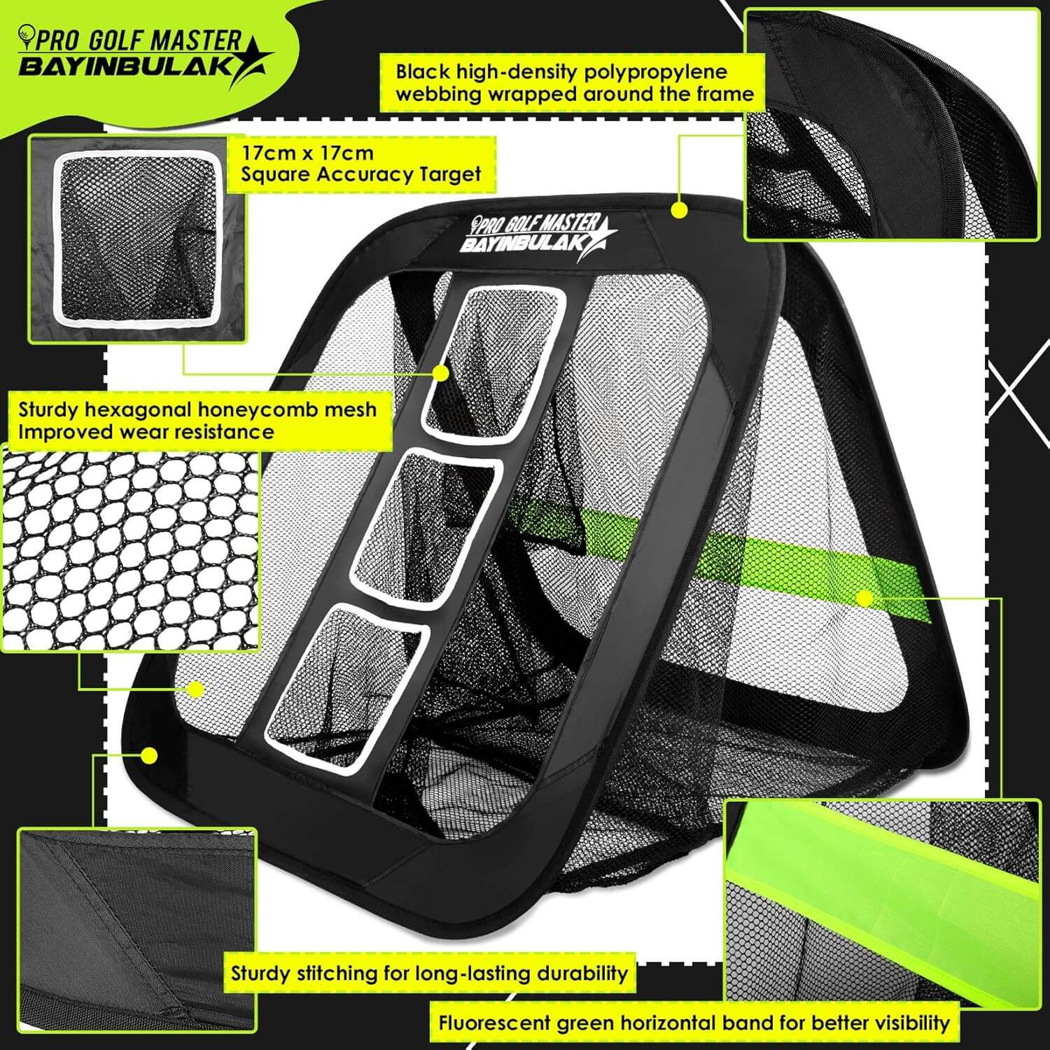 BAYINBULAK Golf Chipping Practice Net